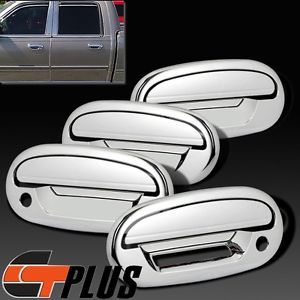 1997 2002 Ford F150 Expedition Mirror Chrome Side Door Handle Covers Trim w PSKH