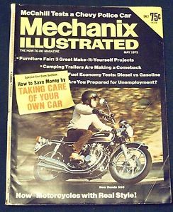 Mechanix Illustrated May 1975 Motorcycle Reviews Camping Trailers