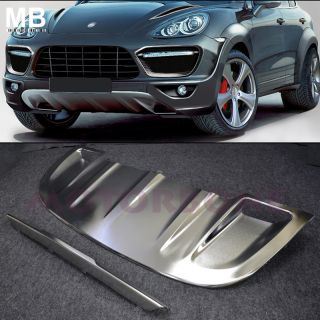 11 Porsche Cayenne Skid Plate Front Rear Bumper Cover Direct Replacement Kit