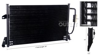 93 97 Nissan Pathfinder Hardbody Pickup AC Condenser Assembly New Replacement
