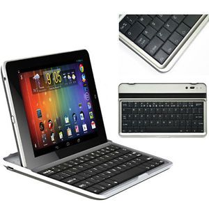 Aluminum Wireless Bluetooth Keyboard Dock Case for Asus Google Nexus 7 Tablet