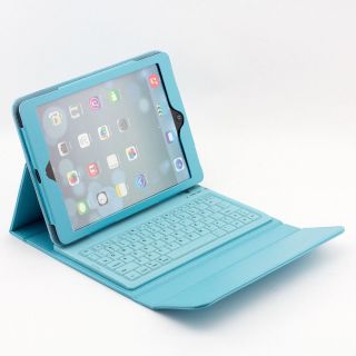Wireless Silicone Bluetooth Keyboard PU Leather Stand Case for iPad Air iPad 5
