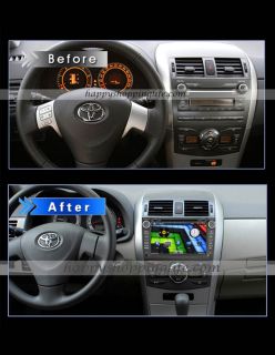 Car DVD Player with GPS Navigation Bluetooth iPod for Toyota Corolla 2007 2011