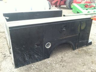 8' Utility Body Tool Equipment Storage Compartments Door Truck Bed Single Axle