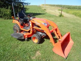 Kubota BX2360 4x4 Tractor with Loader and Belly Mower 240 Hours Nice One Owner
