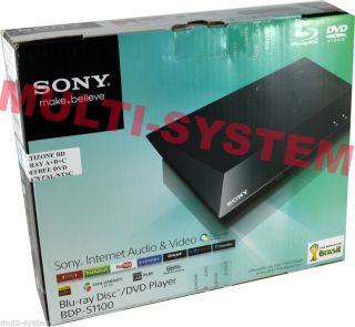 New Sony BDP S1100 Multi Zone Code All Region Free Blu Ray DVD Player 100 240V