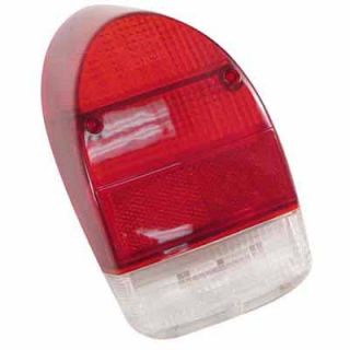 VW Bug Rear Left Drivers Side Tail Light Lens 71 72 Red and White Sold Each
