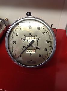 Vintage Stewart Warner 5" Police Special Speedometer Dash Gauge Hot Rod Scta