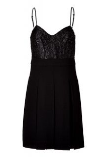 Black Pleated Wool Crepe Dress by MARC BY MARC JACOBS