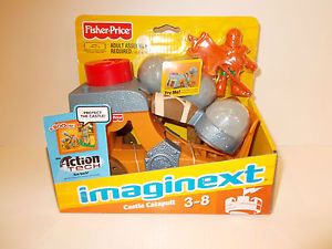 Fisher Price Imaginext Eagle Talon Castle Interactive Catapult with Figure New