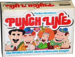 Punch Line Board Game Parker Brothers Played