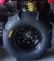 DWT Doonz Paddle Tires Brand New 25 5x13x12 Mounted ITP Steel Wheels Black RZR
