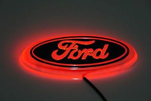 High Quality Red Color LED Light Logo Emblem for Ford Focus Mondeo