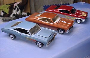 3 Vintage 1965 1966 1967 1970 68 Chevrolet Impala Model Kits Chevy SS Built