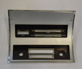 1970 Dodge Dart Radio Heater Control Bezel 2984466 Mopar