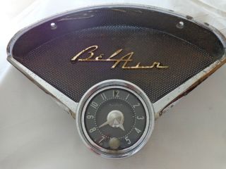 1955 Chevy Bel Air Radio Speaker Grille with Clock Grill