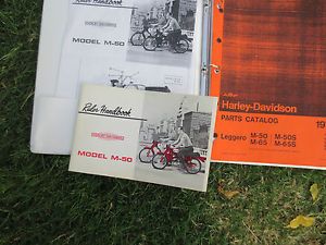 Harley Davidson Aermacchi M50 Rider's Handbook Parts Catalog