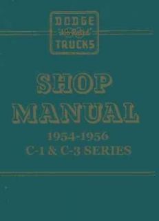 1954 1955 1956 Dodge Truck Shop Service Repair Manual Engine Drivetrain Wiring