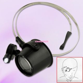 15x Magnifier Magnifying Glass Eye Loupe LED Light Lamp