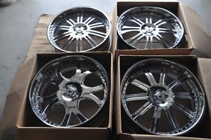 Asanti Wheels 26" 3pc Staggered Brand New 300 Charger Magnum Challenger