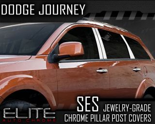 09 13 Dodge Journey 6pc Ses Chrome Pillar Post Covers