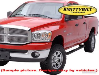 Smittybilt Black Side Bars Fit Dodge 09 12 RAM 1500 2500 3500 Crew Cab