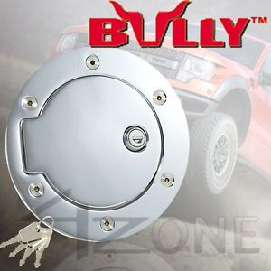Bully Billet Chrome Fuel Gas Door w Lock 09 10 11 Dodge RAM 1500 2500 3500
