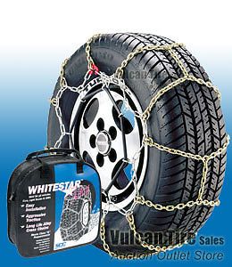 SCC Whitestar Alloy 255 50R15 Tire Chains New Steel Link Snow Chains 255 50 15