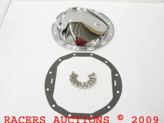 12 Bolt Chrome Differential Cover Kit Chevy Car 64 72