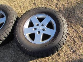 5 Jeep Wrangler 07 14 Rubicon Sahara Unlimited 17" Wheels BFG Mud Terrain Tires