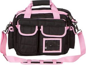 Women's Black Pink Tactical Heavy Duty Range Hunting Police Go Camera Gear Bag