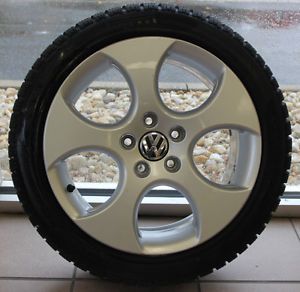 MK5 Volkswagen GTI Wheels 5x112 with Pirelli Sottozero Snow Tires