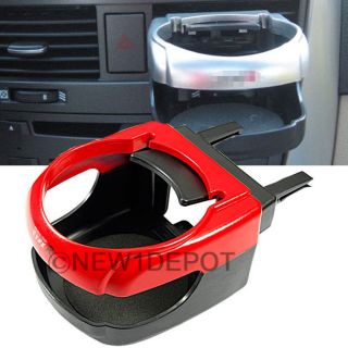 Red Car Air Condition Vent Mount Drink Cup Bottle Holder Clip Universal for Audi