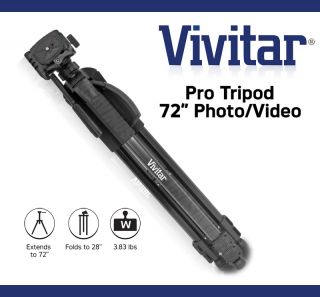 72" Professional Heavy Duty Tripod Vivitar for Cameras and Camcorders