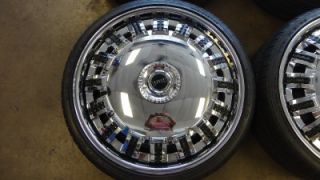 22" Dub Opera Spinners Spinning Chrome Wheels Nexen Tires Cadillac Chevy Buick
