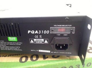 Pyle Pro PQA3100 19 inch Rack Mount 3100 Watt Professional Power Amplifier 068888993456