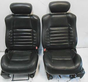 Ford F150 F 150 Harley Davidson Front Bucket Seat Seats Black Leather 97 03