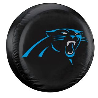 Carolina Panthers Black Tire Cover Standard Size