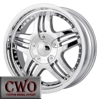 18 Chrome Veloche Viper Wheels Rims 4x100 4x114 3 4 Lug Civic Cobalt Accord