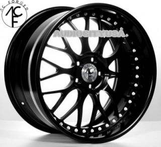 22" AC Forged 313 BK 3pc Wheels and Tires Rims for BMW 3 5 6 7SERIES Mercedes