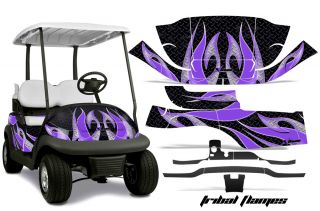 Club Car Precedent Golf Cart Graphic Kit Wrap Parts AMR Racing Decals Purple FLM