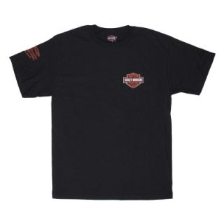 Harley Davidson Black Mini Bar Shield T Shirt w Plain Back