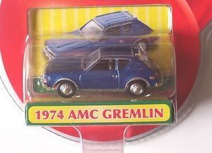 1974 AMC Gremlin Blue Car Le w Rubber Tires Classic 70's Vehicle