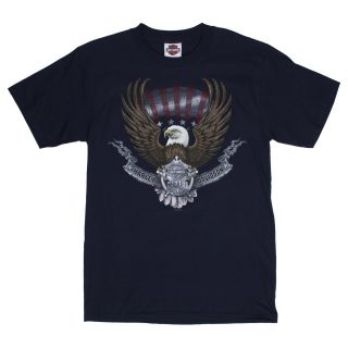 Harley Davidson Sheriff Eagle Navy Blue T Shirt