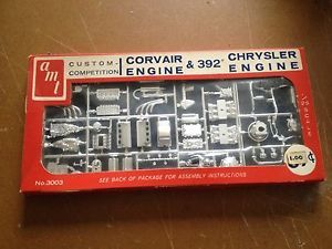 AMT Corvair Engine 392 Chrysler Car Parts Model 1 25 Scale Plastic No 3003