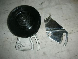 Corvair All Year Fan Belt Idler Pulley and Chrome Belt Guard Greased Bearing