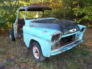 58 1958 Cameo Chevy Pickup Truck Cab for Parts