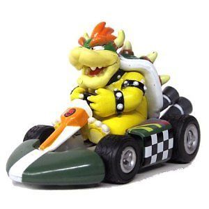 Mario Kart Wii Pull Back Roll Car Vehicle Bowser Toy Kids Boys Fun Play Car