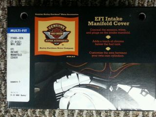 Harley Davidson EFI Chrome Intake Manifold Cover