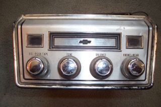 Vintage 1967 and Earlier Chevy 8 Track Player Chevelle Chevyii Camaro Corvair